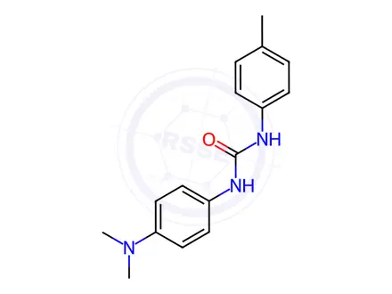 Chemical structure of Urea, N-[4-(dimethylamino)phenyl]-N'-(4-methylphenyl)-