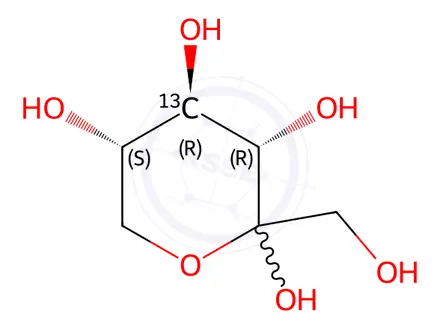 Chemical structure of L-[4-13C]sorbose