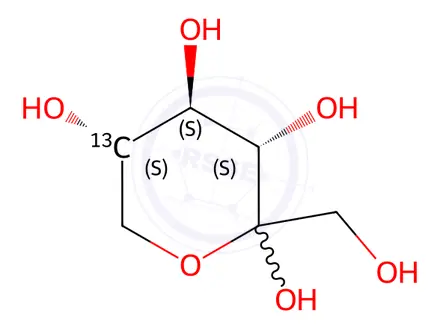 Chemical structure of L-[5-13C]sorbose
