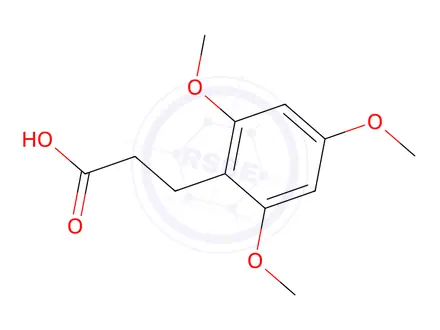 Chemical structure of 3-(2,4,6-Trimethoxyphenyl)propanoic Acid