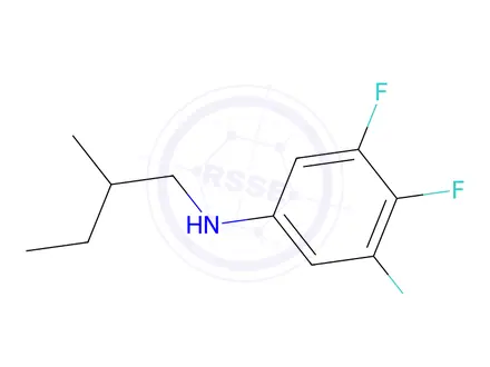 Chemical structure of 3,4,5-Trifluoro-N-(2-methylbutyl)aniline