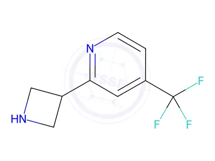 Chemical structure of 2-(3-Azetidinyl)-4-(trifluoromethyl)pyridine