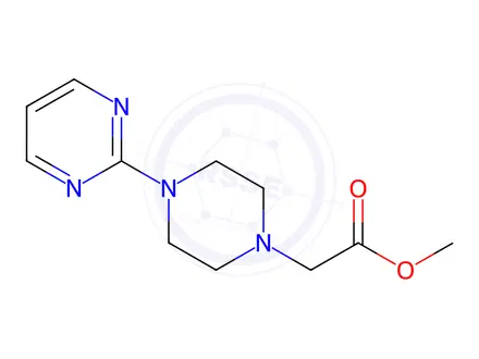 Chemical structure of Methyl 2-[4-(-2-Pyrimidyl)-1-piperazinyl]acetate