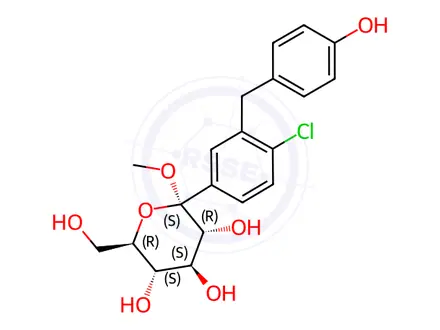 Chemical structure of Dapagliflozin Impurity 442