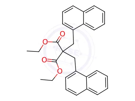 Chemical structure of Diethyl 2,2-bis(naphthalen-1-ylmethyl)malonate