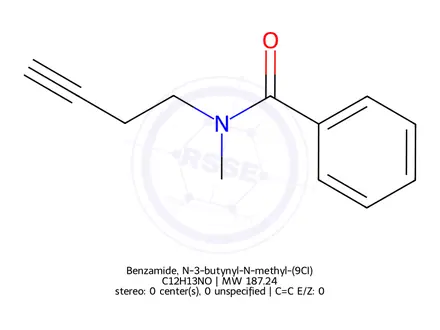 Chemical structure of Benzamide, N-3-butynyl-N-methyl-(9CI)