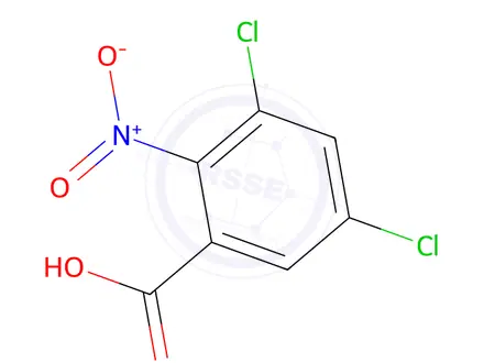 Chemical structure of 3,5-Dichloro-2-Nitrobenzoic Acid