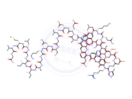 Chemical structure of Amyloid β-Protein (1-37)