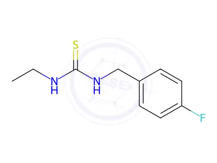 Chemical structure of 1-ethyl-3-[(4-fluorophenyl)methyl]thiourea