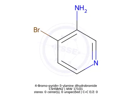 Chemical structure of 4-Bromo-pyridin-3-ylamine dihydrochloride