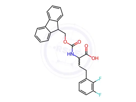 Chemical structure of Fmoc-2,3-difluoro-D-homophenylalanine
