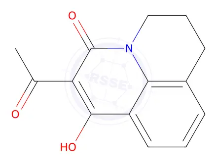 Chemical structure of 6-ACETYL-7-HYDROXY-2,3-DIHYDRO-1H,5H-PYRIDO[3,2,1-IJ]QUINOLIN-5-ONE