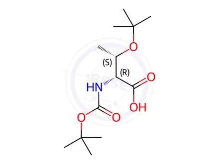 Chemical structure of Boc-D-Thr(tBu)-OH