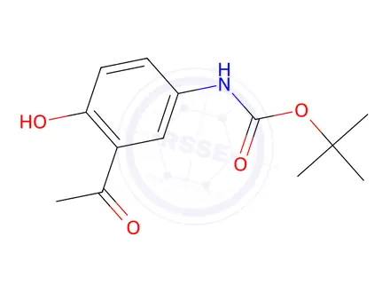 Chemical structure of tert-Butyl (3-acetyl-4-hydroxyphenyl)carbamate