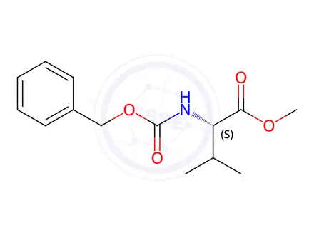 Chemical structure of Methyl N-[(benzyloxy)carbonyl]-L-valinate