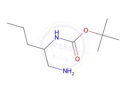 Chemical structure of tert-butyl N-(1-aminopentan-2-yl)carbamate