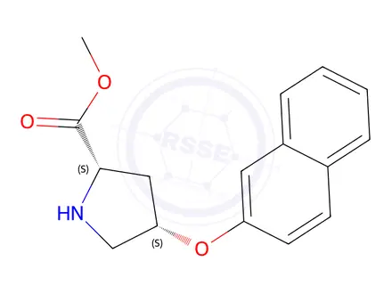 Chemical structure of Methyl (2S,4S)-4-(2-naphthyloxy)-2-pyrrolidinecarboxylate