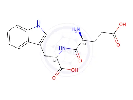 Chemical structure of H-Glu-Trp-OH