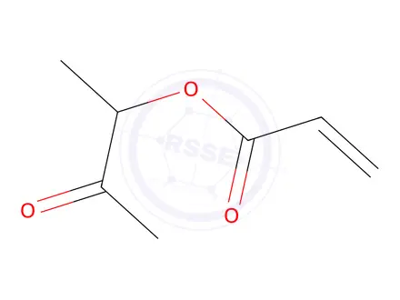 Chemical structure of 2-Propenoic acid, 1-methyl-2-oxopropyl ester (9CI)