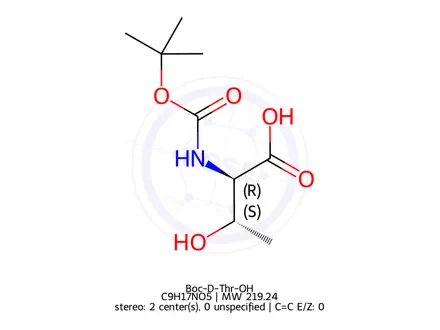 Chemical structure of Boc-D-Thr-OH