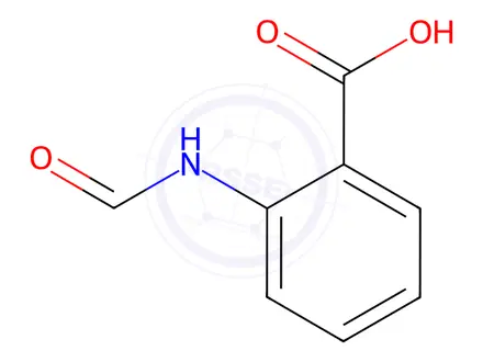 Chemical structure of 2-Formamidobenzoic acid