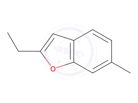 Chemical structure of Benzofuran, 2-ethyl-6-methyl-
