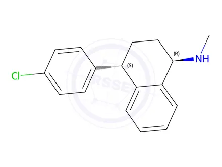 Chemical structure of 4-Chloro Sertraline Trans