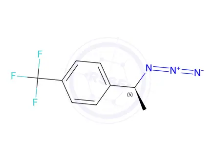 Chemical structure of 1-[(1S)-1-azidoethyl]-4-(trifluoromethyl)benzene