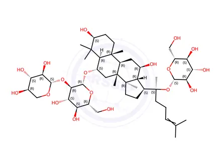 Chemical structure of Notoginsenoside R1