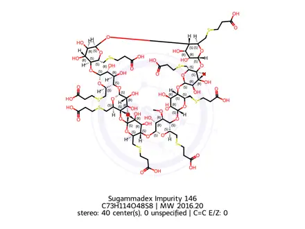 Chemical structure of Sugammadex Impurity 146