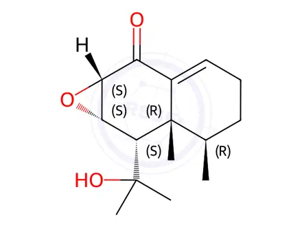 Chemical structure of Naphth[2,3,-b]oxiren-2(1aH)-one, 4,