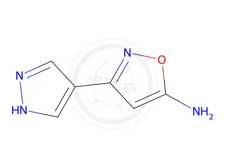 Chemical structure of 3-(1h-Pyrazol-4-yl)isoxazol-5-amine