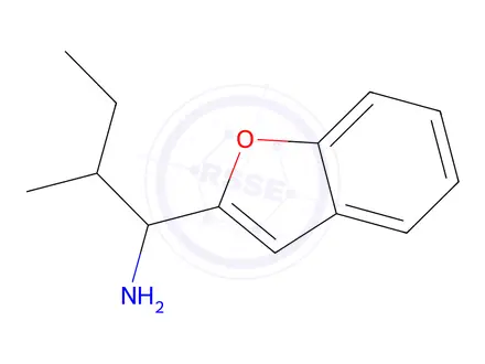 Chemical structure of 1-(Benzofuran-2-yl)-2-methylbutan-1-amine