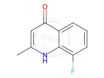 Chemical structure of 8-Fluoro-4-hydroxy-2-methylquinoline