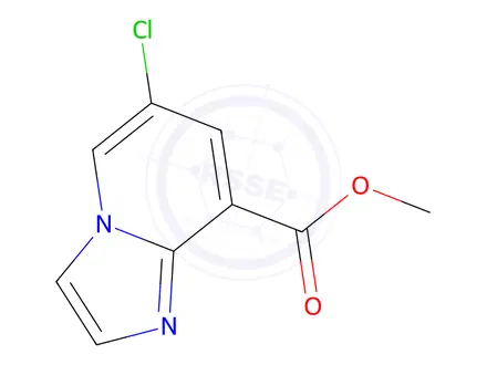 Chemical structure of methyl 6-chloroH-imidazo[1,2-a]pyridine-8-carboxylate