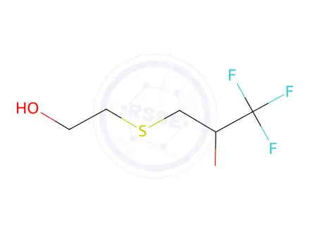 Chemical structure of 1,1,1-trifluoro-3-[(2-hydroxyethyl)sulfanyl]propan-2-ol