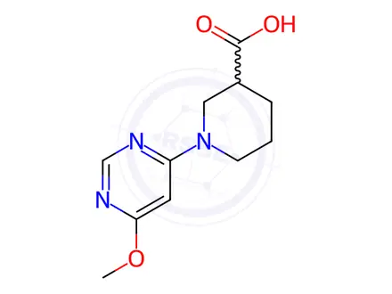 Chemical structure of 1-(6-Methoxy-pyriMidin-4-yl)-piperidine-3-carboxylic acid