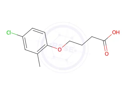 Chemical structure of 4-(4-chloro-2-methylphenoxy)butyric acid, compound with dimethylamine (1:1)