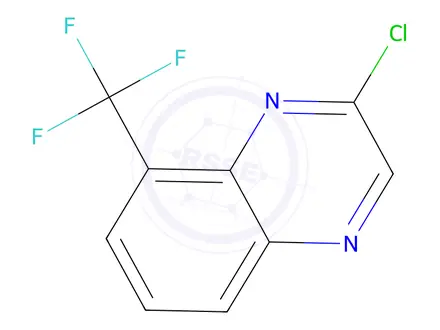 Chemical structure of 2-Chloro-8-(trifluoromethyl)quinoxaline