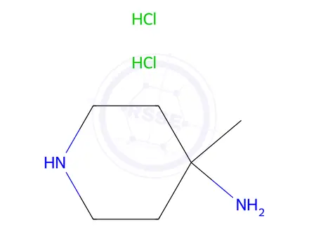 Chemical structure of 4-Amino-4-methylpiperidine Dihydrochloride