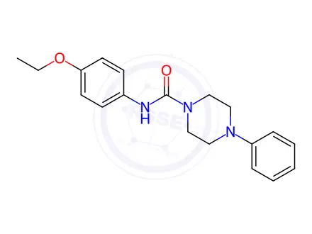 Chemical structure of N-(4-ethoxyphenyl)-4-phenylpiperazine-1-carboxamide
