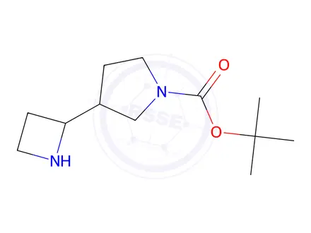 Chemical structure of Tert-butyl 3-(azetidin-2-yl)pyrrolidine-1-carboxylate