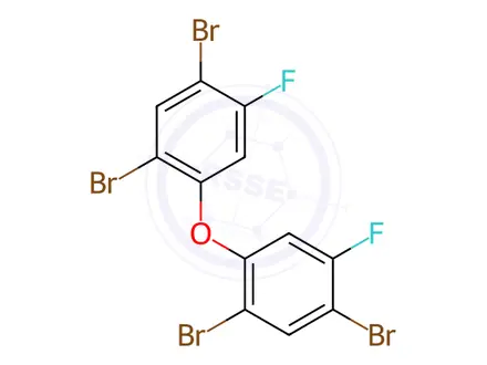 Chemical structure of 5,5'-Difluoro-2,2',4,4'-tetrabromodiphenyl ether