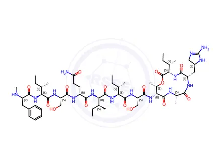 Chemical structure of Teixobactin