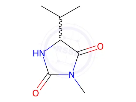 Chemical structure of 5-Isopropyl-3-Methylimidazolidine-2,4-Dione