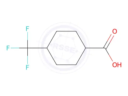 Chemical structure of (1R,4R)-4-(Trifluoromethyl)cyclohexanecarboxylic Acid