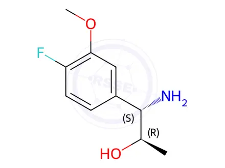 Chemical structure of (1S,2R)-1-AMINO-1-(4-FLUORO-3-METHOXYPHENYL)PROPAN-2-OL