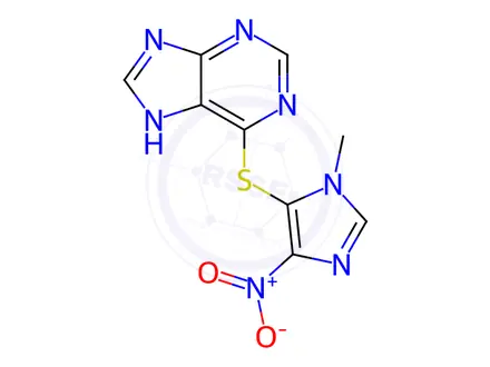 Chemical structure of Azathioprine