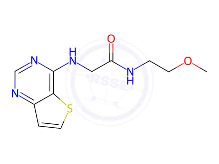 Chemical structure of n-(2-Methoxyethyl)-2-(thieno[3,2-d]pyrimidin-4-ylamino)acetamide