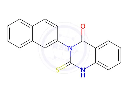 Chemical structure of 3-(Naphthalen-2-yl)-2-thioxo-2,3-dihydroquinazolin-4(1H)-one